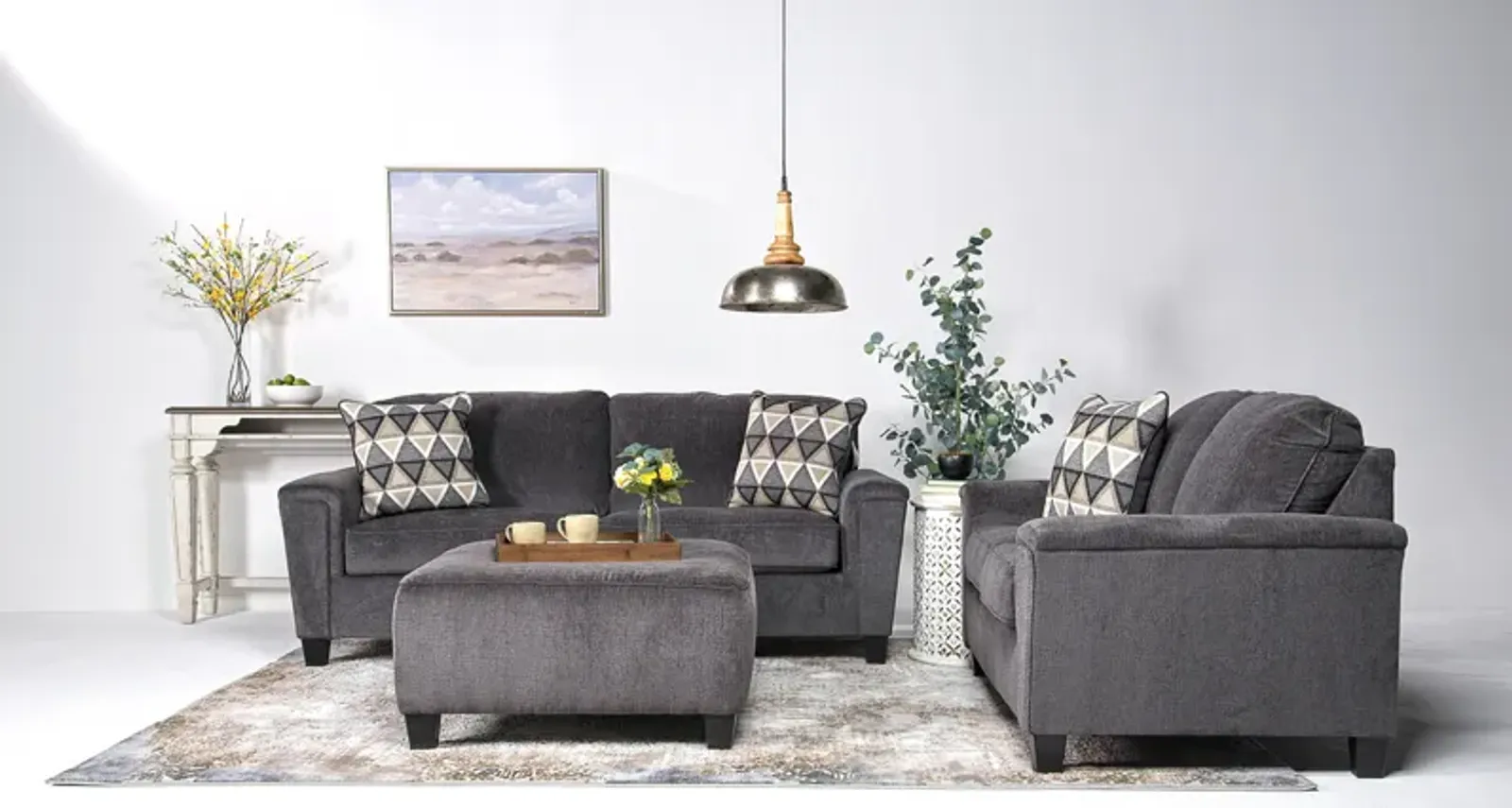 Abinger Sofa & Loveseat in Smoke