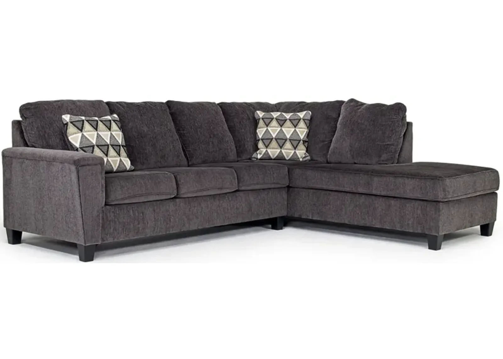 Abinger Sofa Tux Chaise Sectional in Smoke, Right Facing