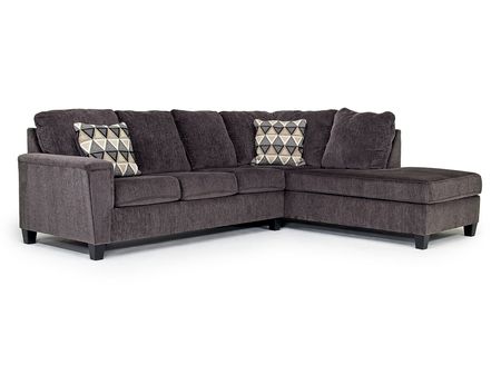 Abinger Sofa Tux Chaise Sectional in Smoke, Right Facing