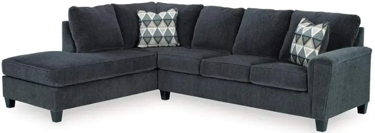 Abinger Queen Sleeper Chaise Sectional in Smoke, Left Facing