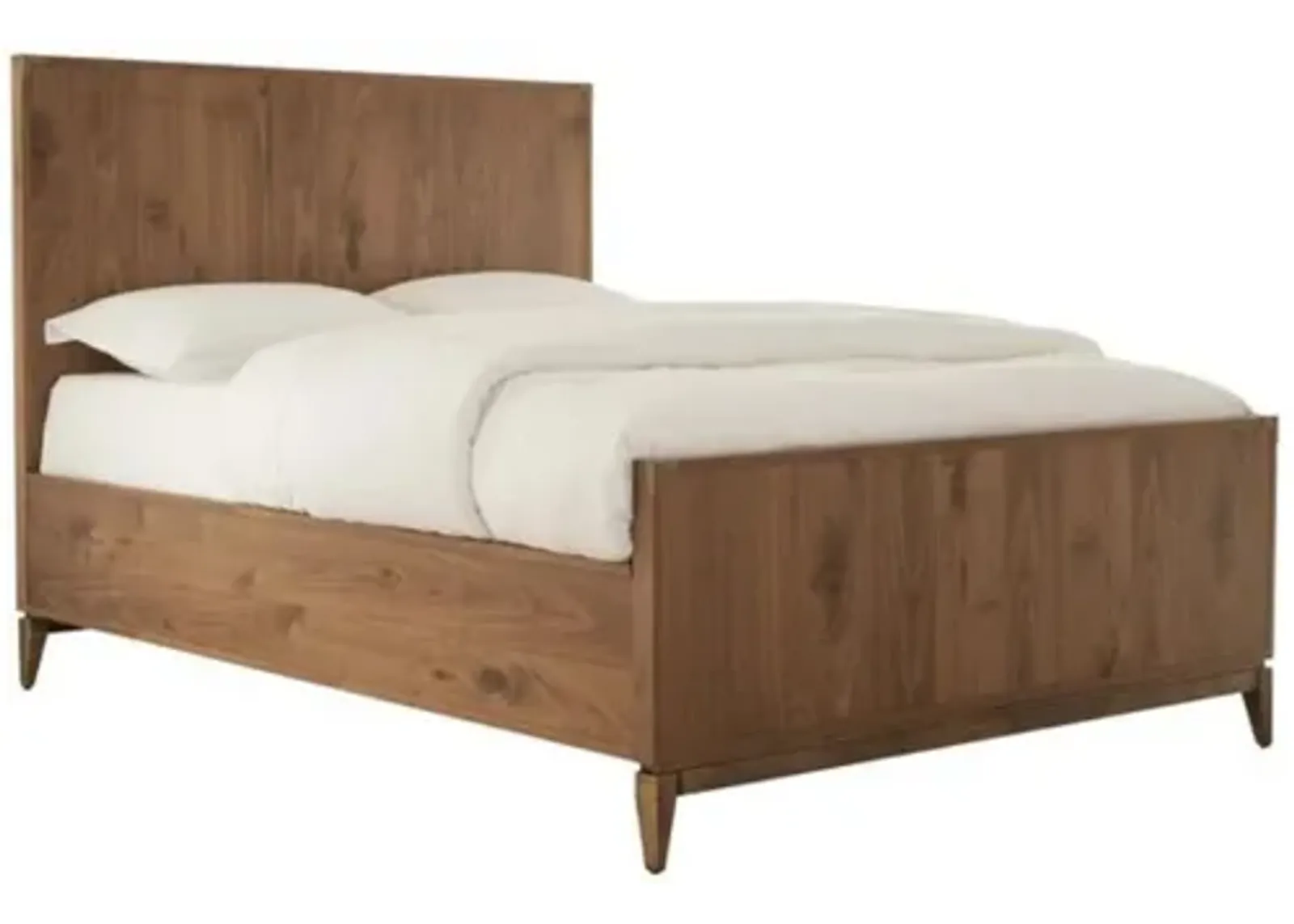 Adler Panel Bed in Natural Walnut, Queen