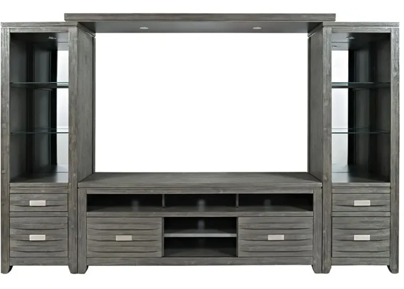 Altamonte 4 Piece Entertainment Center in Gray, 60 Inch