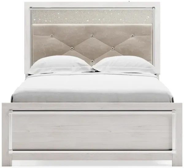 Altyra Panel Bed in Pearl White, Full