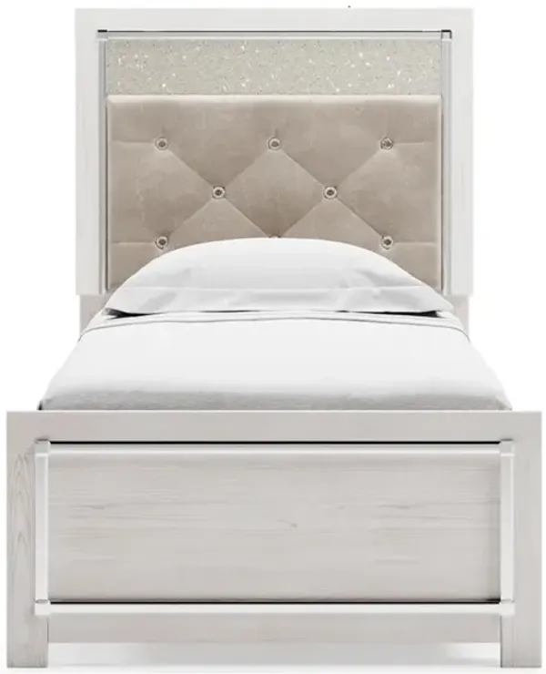 Altyra Panel Bed in Pearl White, Twin