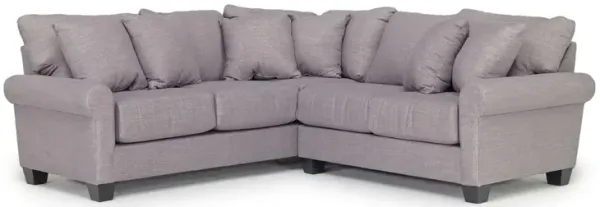 Amelia Crypton Performance Tux Loveseat Sectional in Nomad Slate, Right Facing