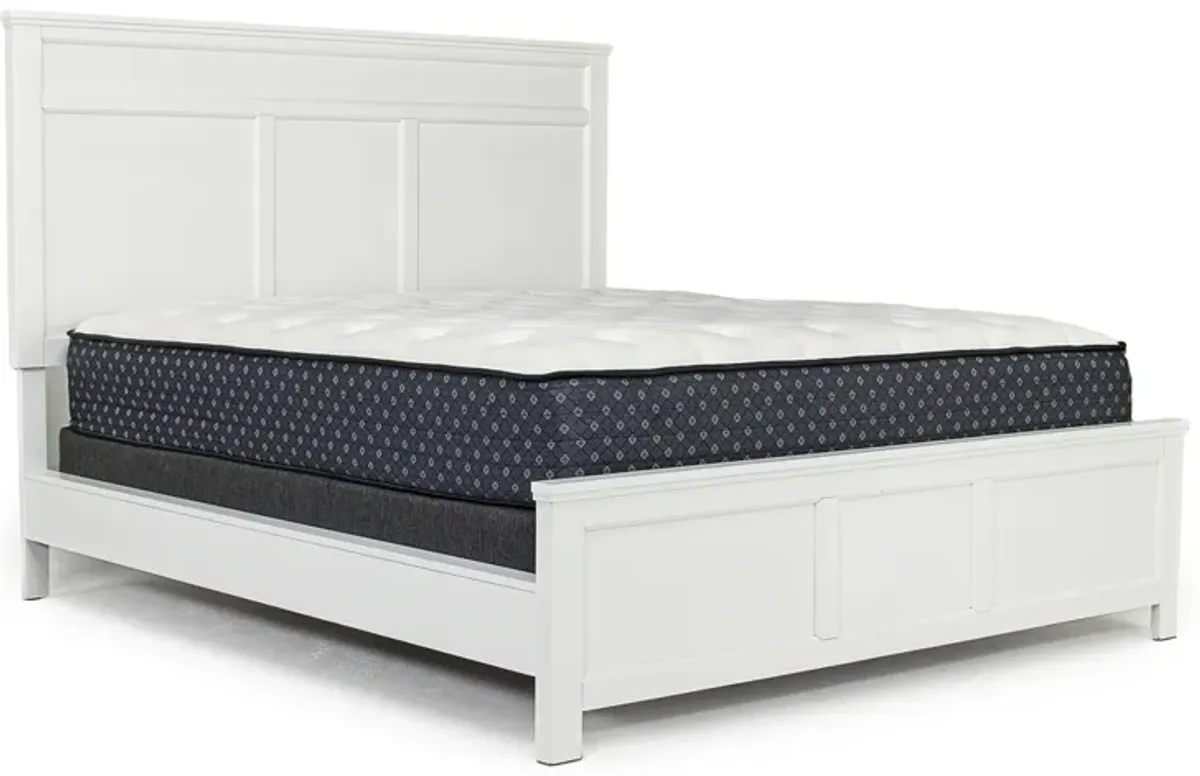 Andover Panel Bed in White, Eastern King