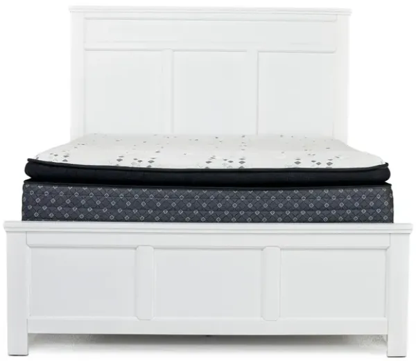 Andover Panel Bed in White, Full