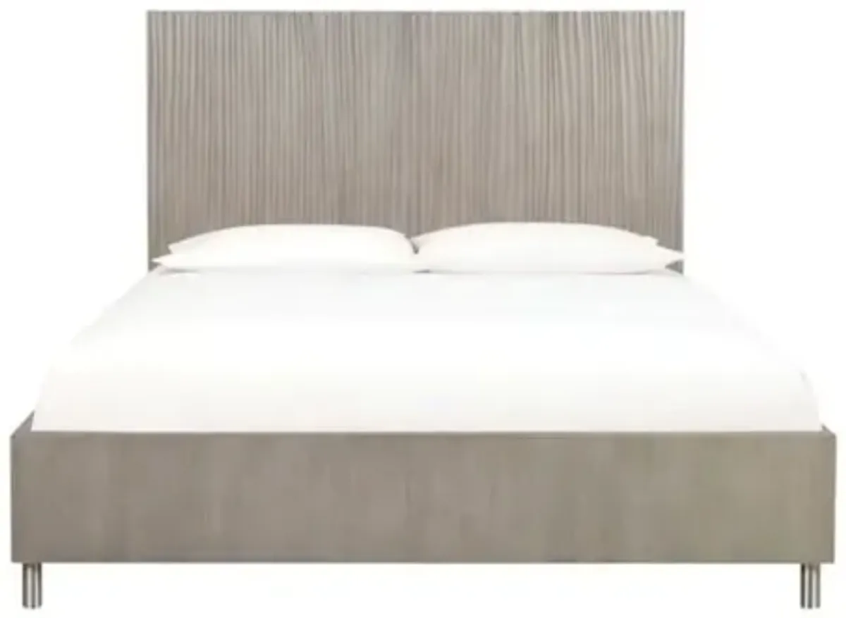 Argento Panel Bed in Misty Gray, CA King