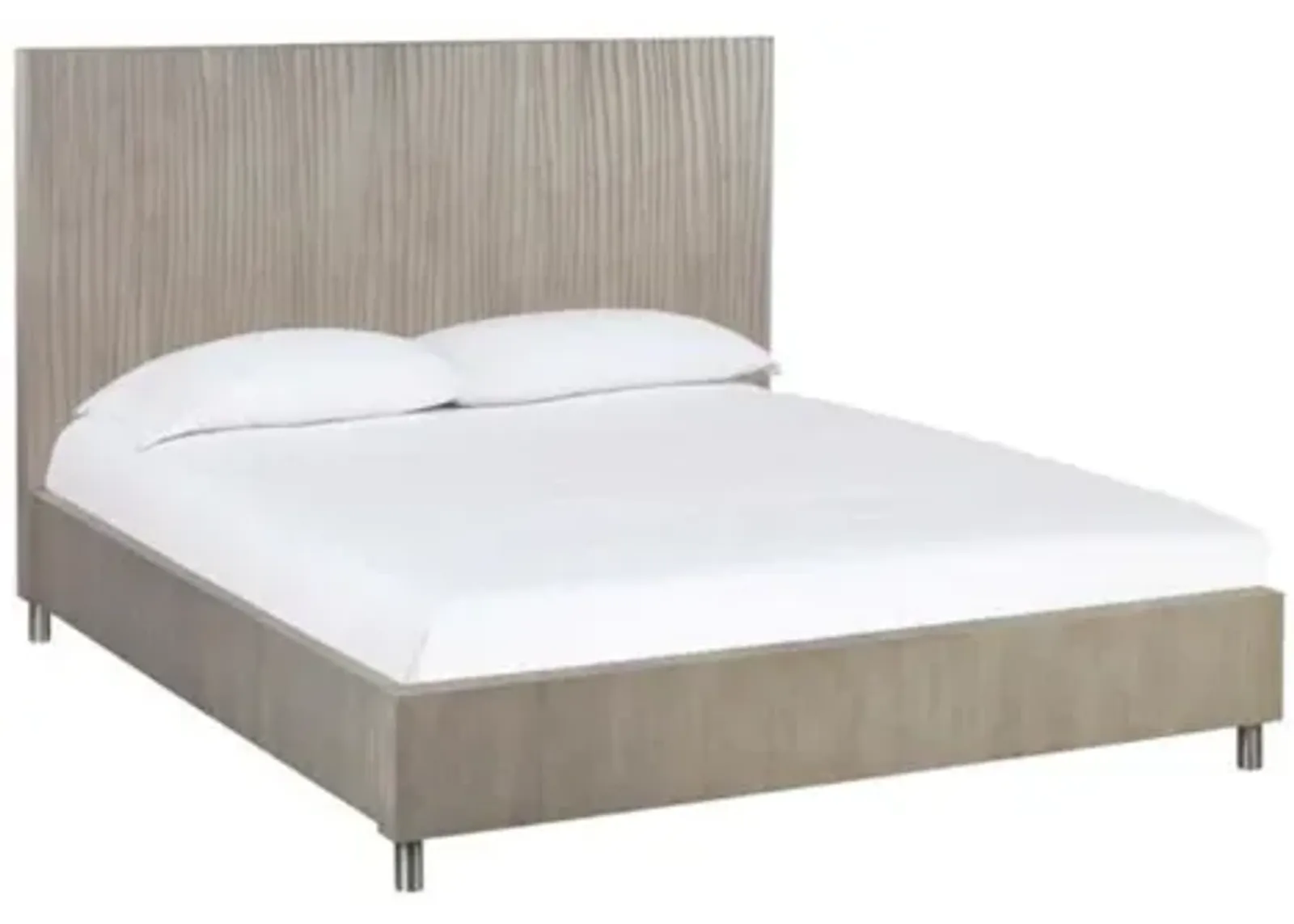 Argento Panel Bed in Misty Gray, CA King