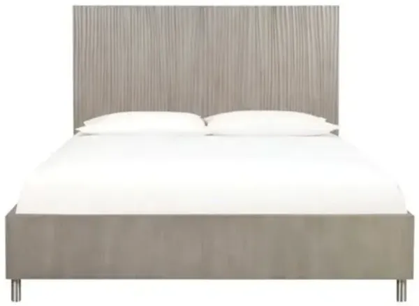 Argento Panel Bed in Misty Gray, Eastern King