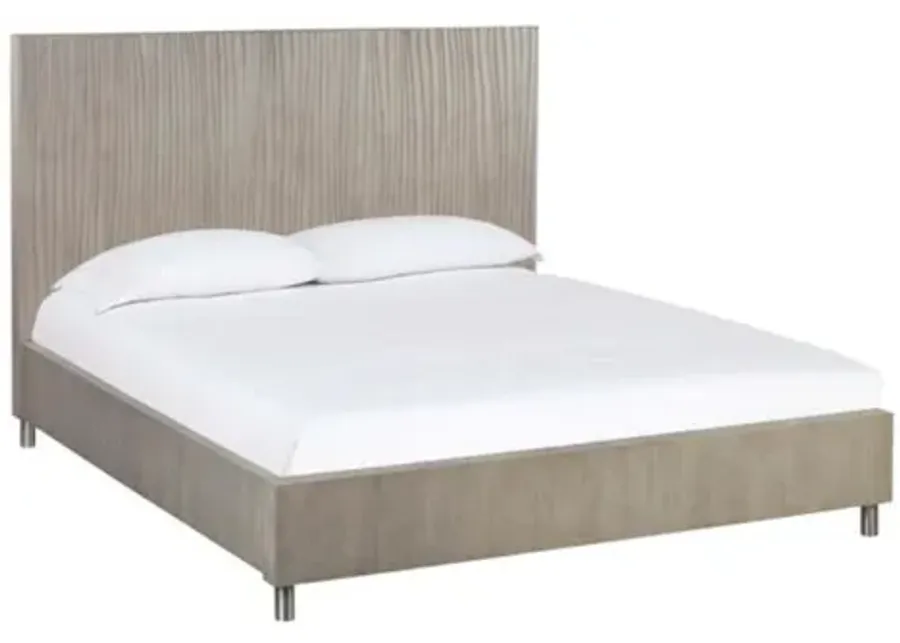 Argento Panel Bed in Misty Gray, Full