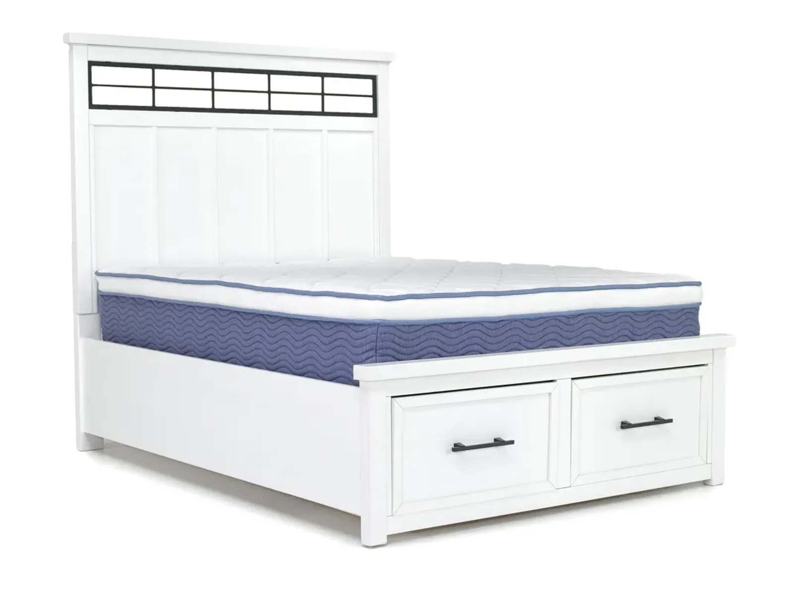 Ashbryn Storage Bed in White, Queen