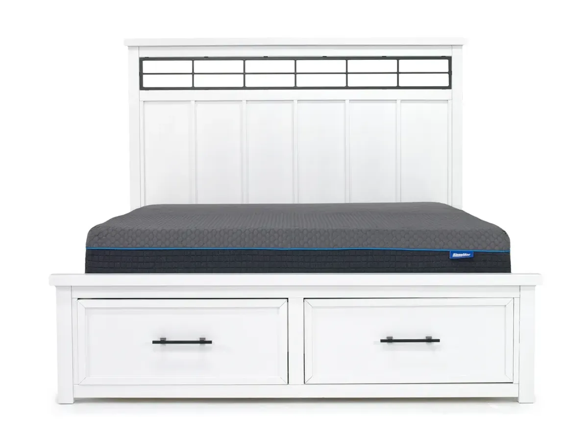 Ashbryn Storage Bed in White, CA King