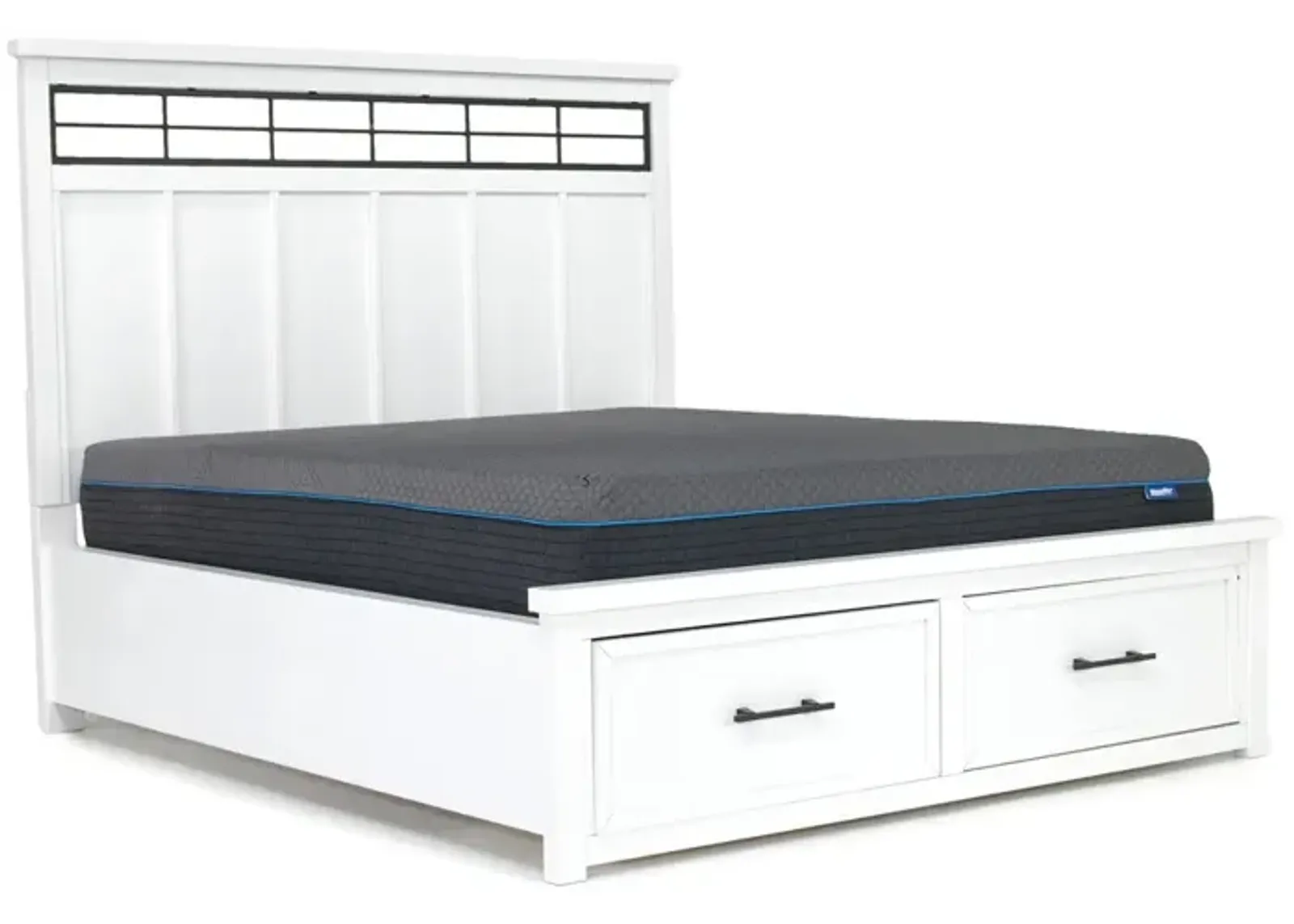 Ashbryn Storage Bed in White, CA King