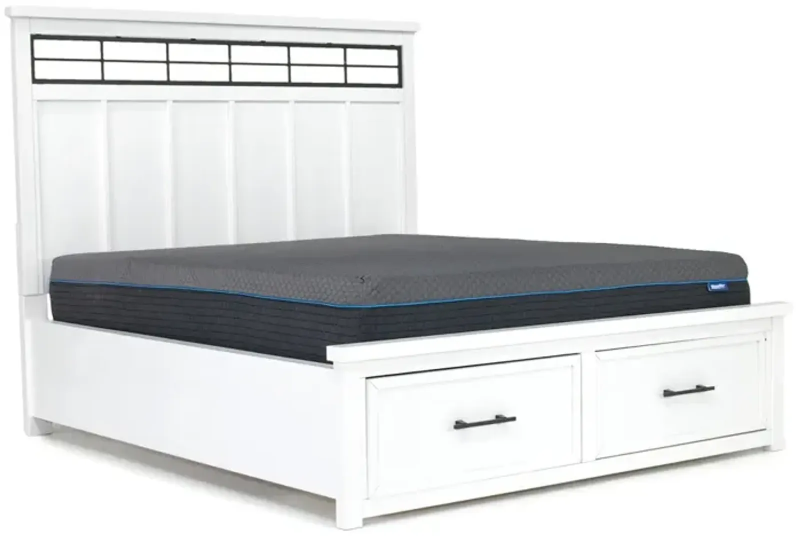 Ashbryn Storage Bed in White, CA King