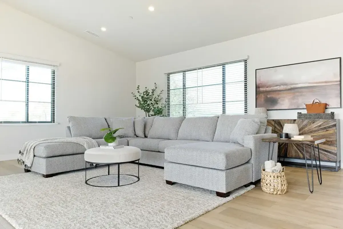 Ashfield Dual Sofa Chaise Sectional in Ashfield Graphite, Right Facing