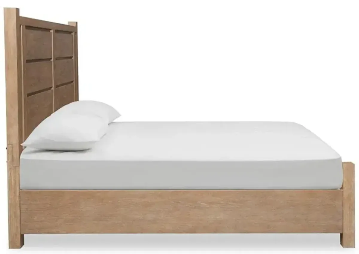 Aspen Valley Panel Bed in Sierra Brown, Eastern King