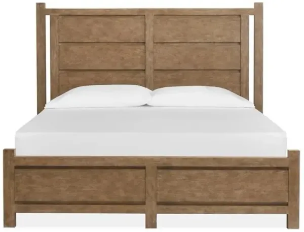 Aspen Valley Panel Bed in Sierra Brown, Eastern King