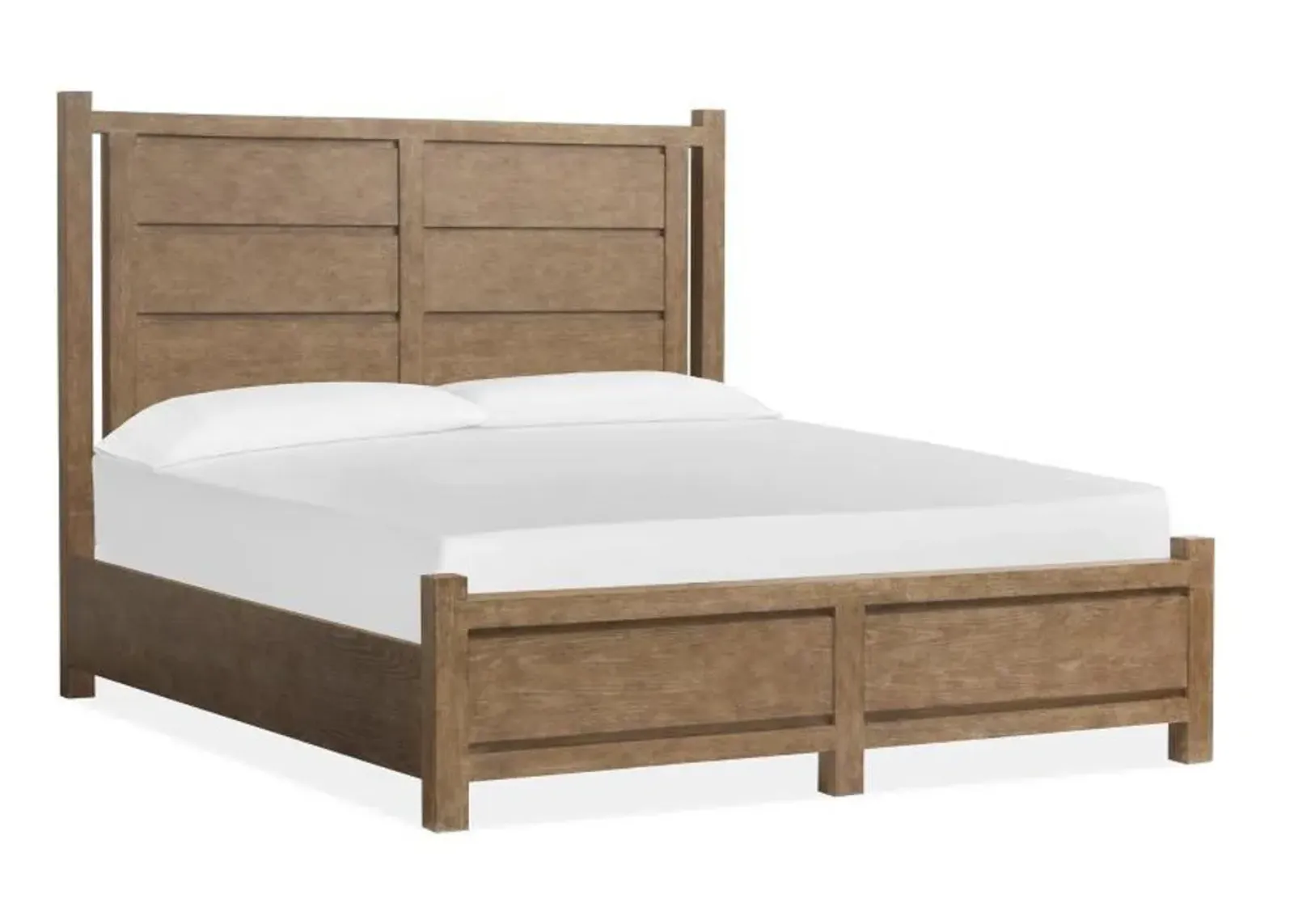 Aspen Valley Panel Bed in Sierra Brown, Eastern King