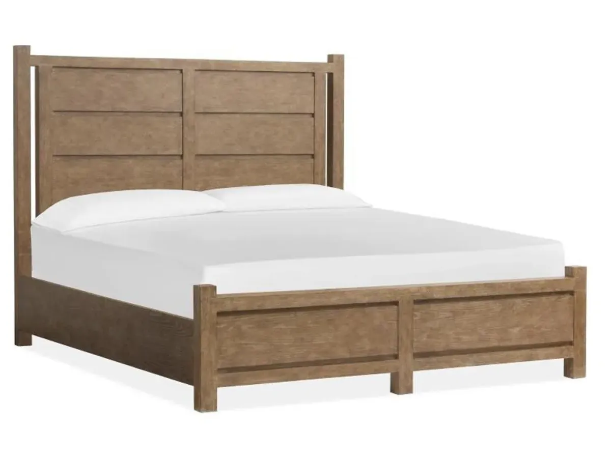 Aspen Valley Panel Bed in Sierra Brown, Eastern King