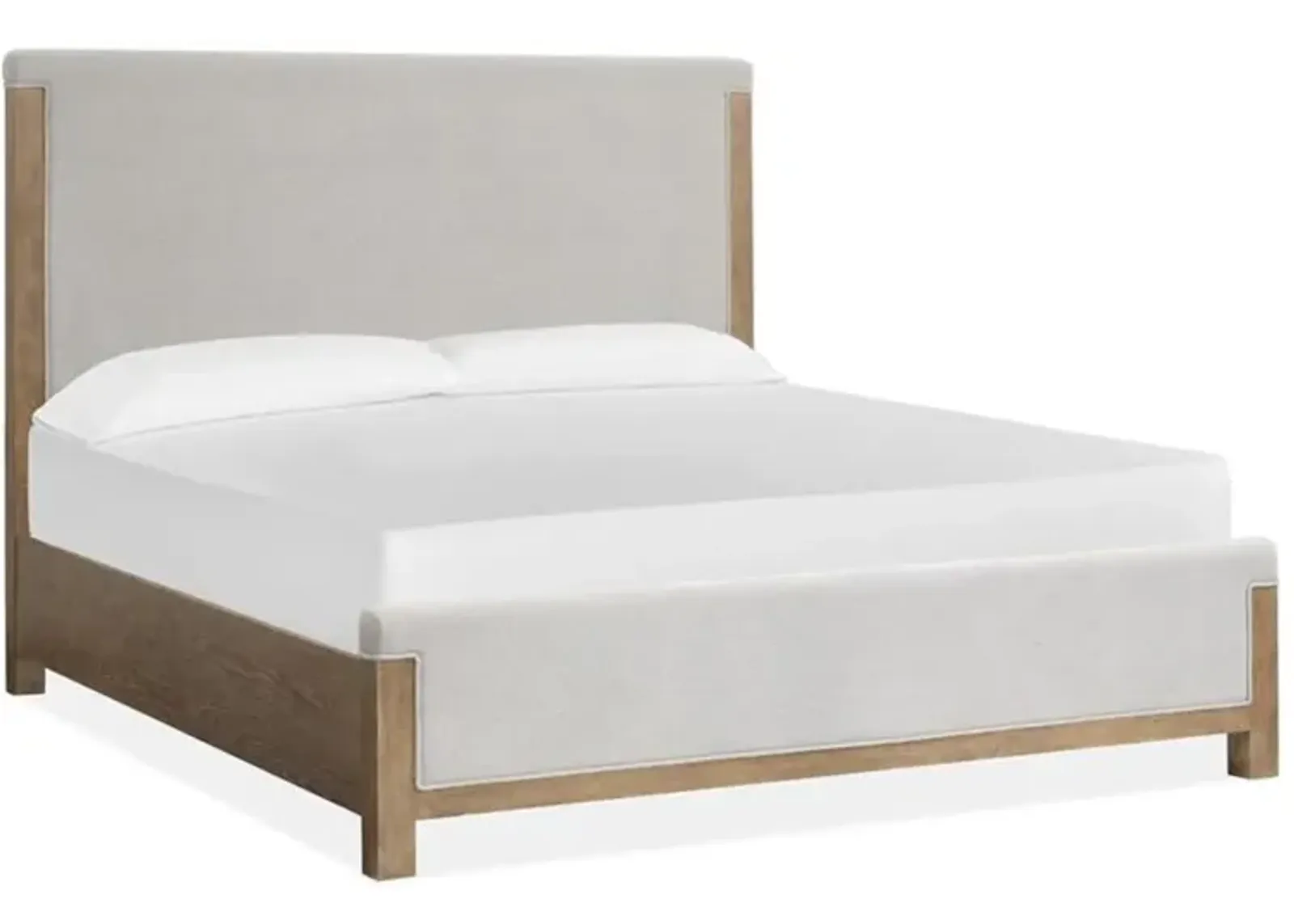 Aspen Valley Upholstered Panel Bed in Sierra Brown, Queen