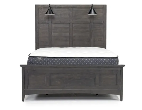 Bay Creek Panel Bed w/ Lights in Graphite, Queen