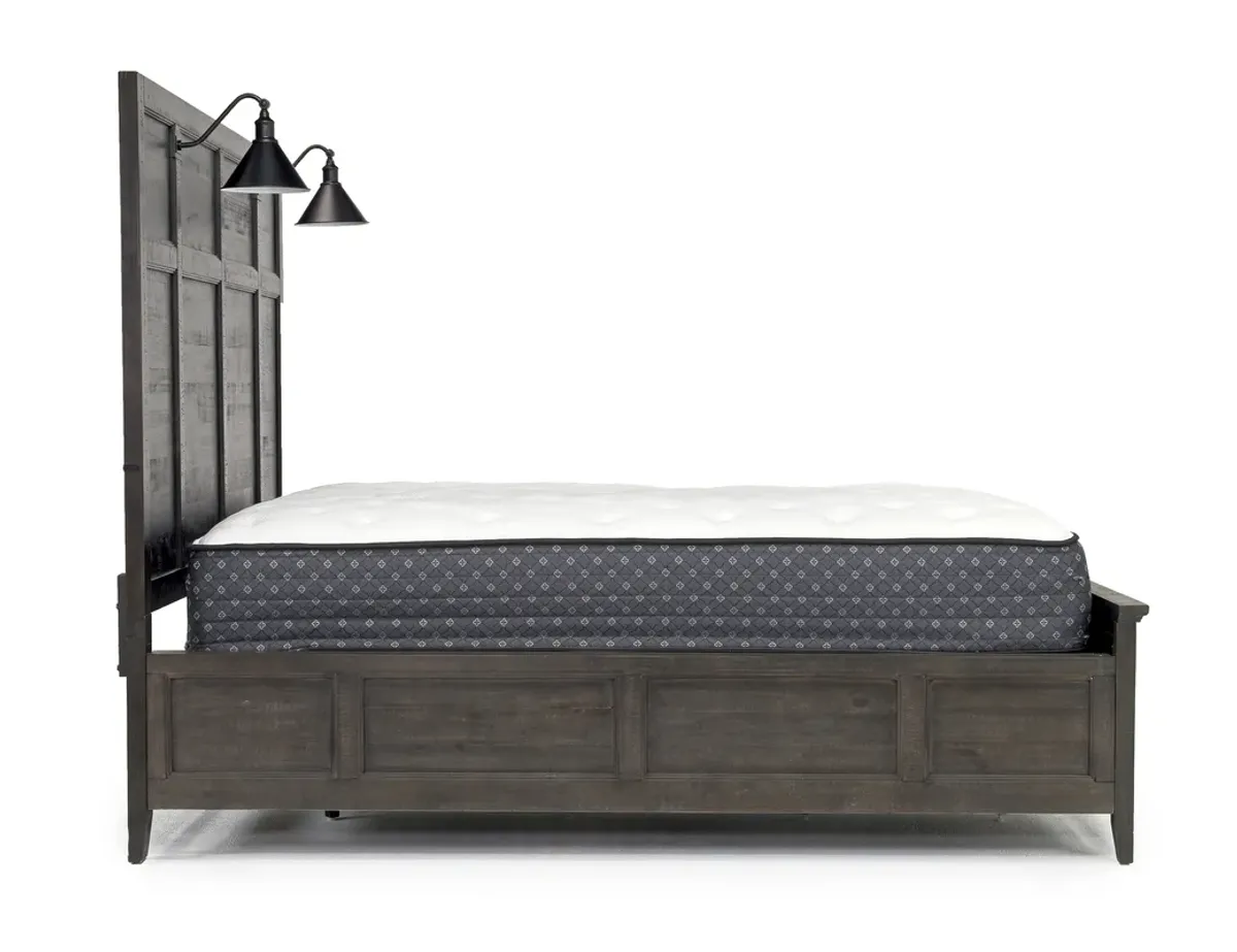 Bay Creek Panel Bed w/ Lights in Graphite, CA King