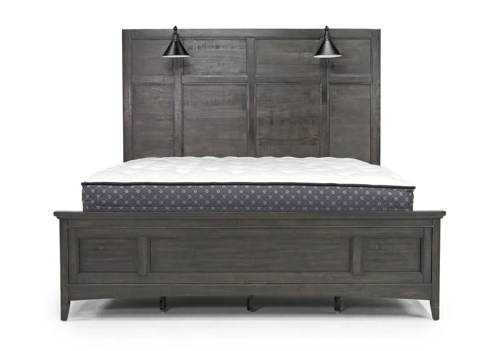 Bay Creek Panel Bed w/ Lights in Graphite, CA King