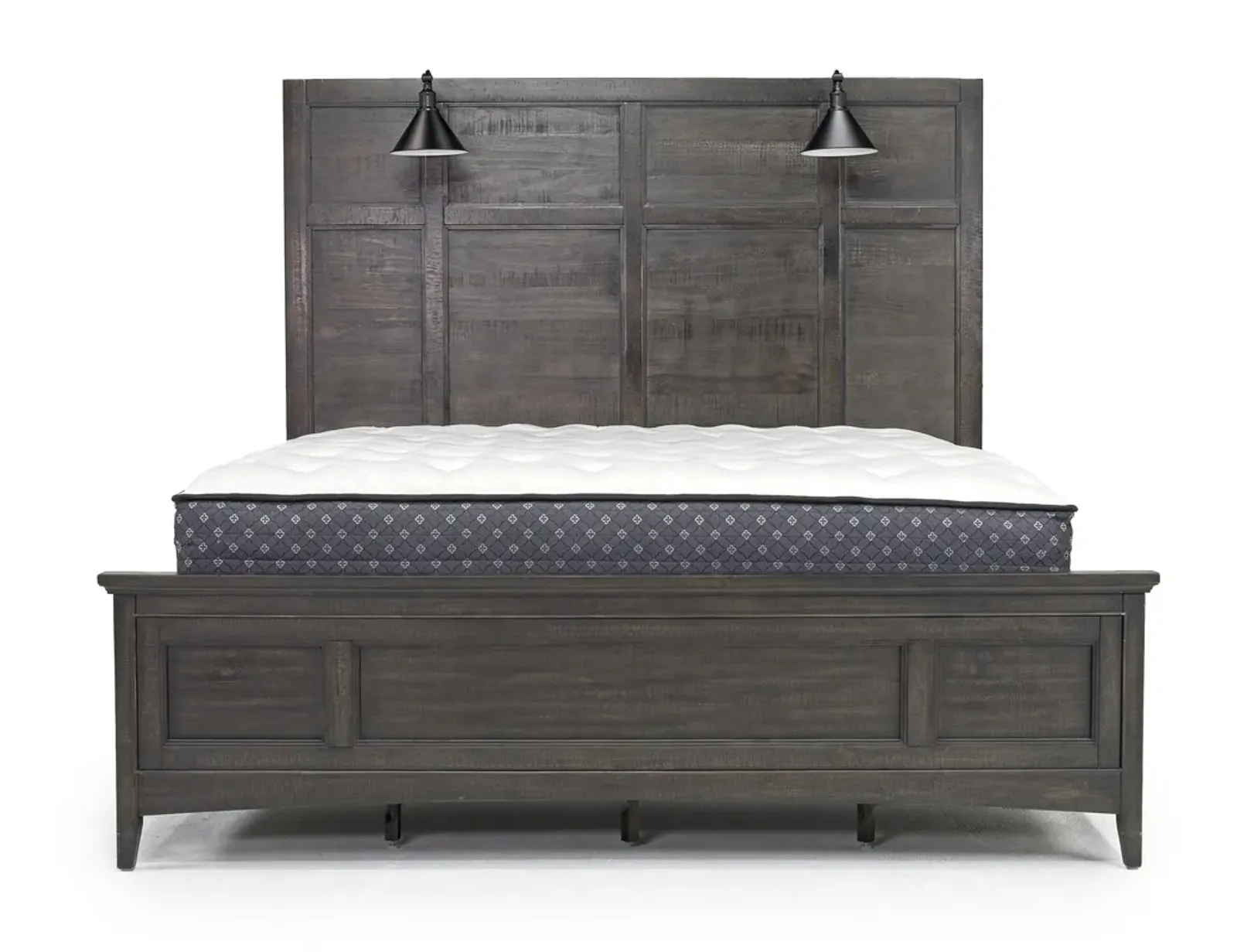 Bay Creek Panel Bed w/ Lights in Graphite, CA King