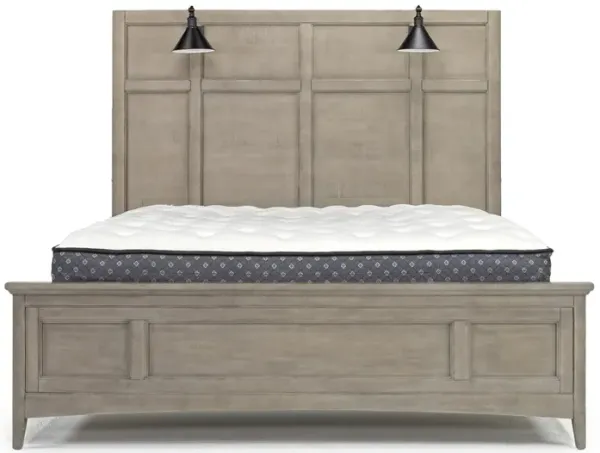 Bay Creek Panel Bed w/ Lights in Light Gray, Eastern King