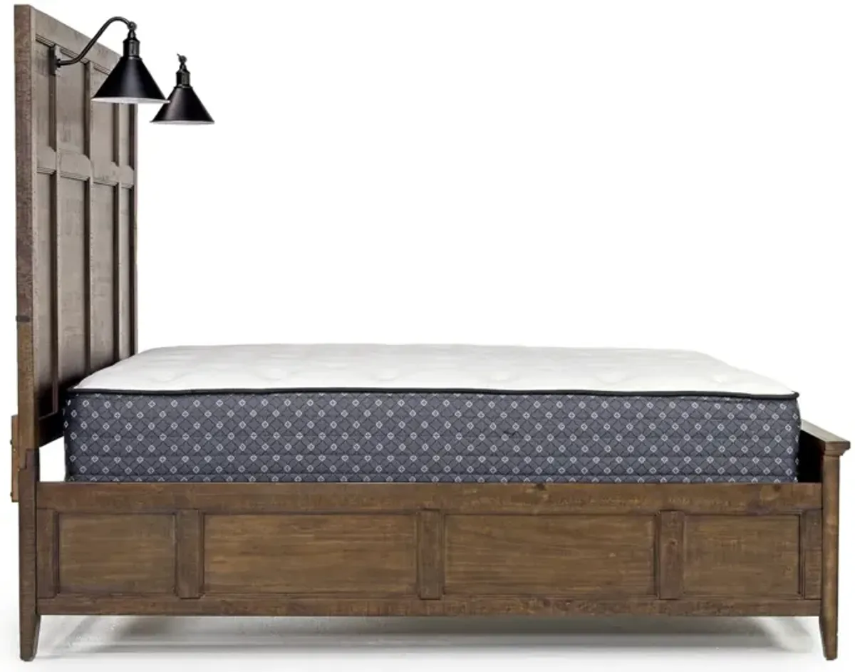 Bay Creek Panel Bed w/ Lights in Toasted Nutmeg, Queen