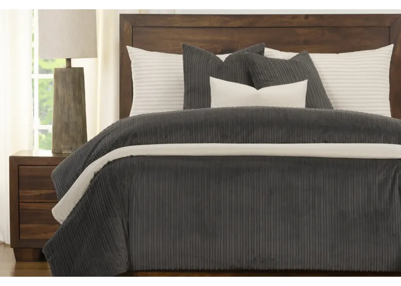 Downy Duvet Set in Storm / Pewter / Storm / Sand, CA King