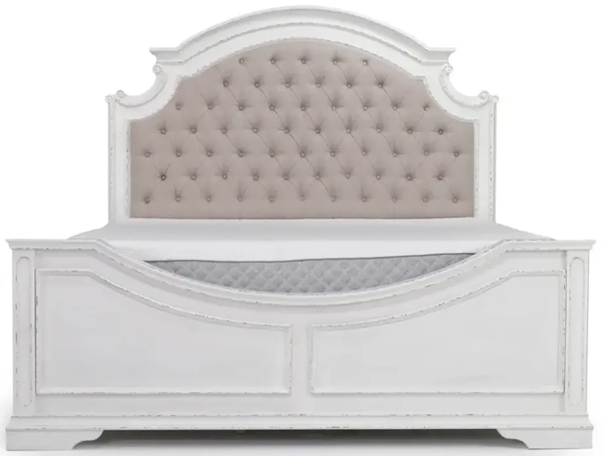 Bellevue Panel Bed in Antique White, Eastern King