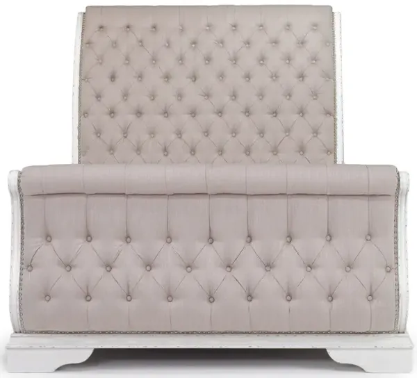 Bellevue Sleigh Bed in Antique White, Queen