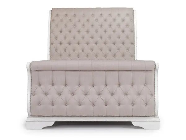 Bellevue Sleigh Bed in Antique White, Queen