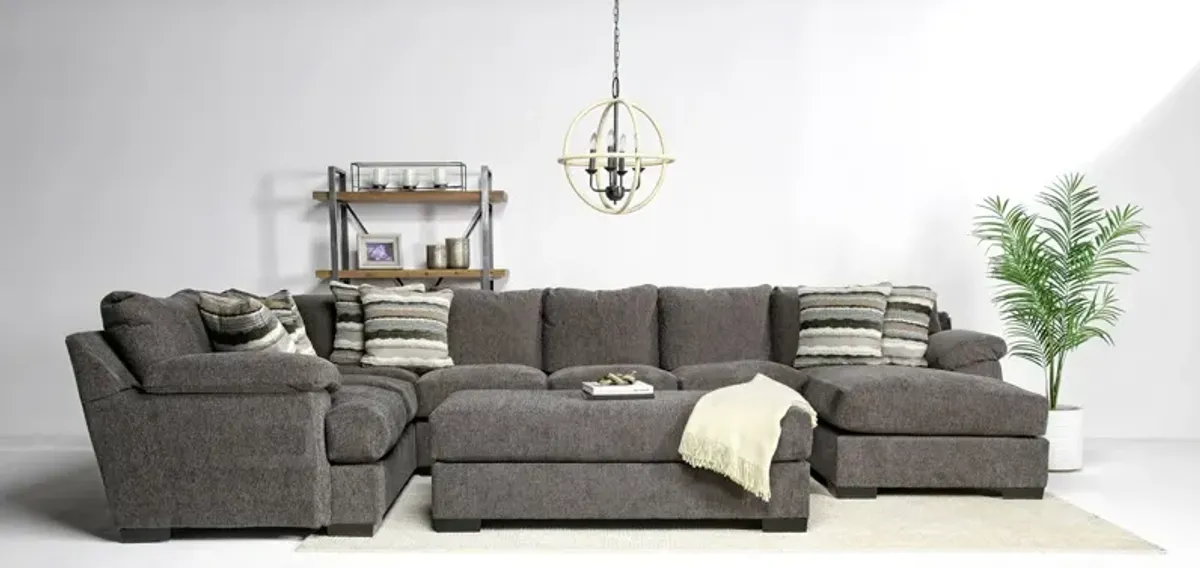 Bermuda Tux Sofa Chaise Sectional, Right Facing, Down - Custom Order