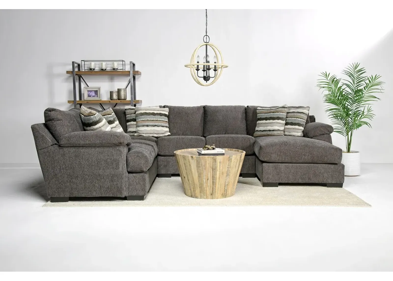 Bermuda Tux Loveseat Chaise Sectional, Right Facing - Custom Order