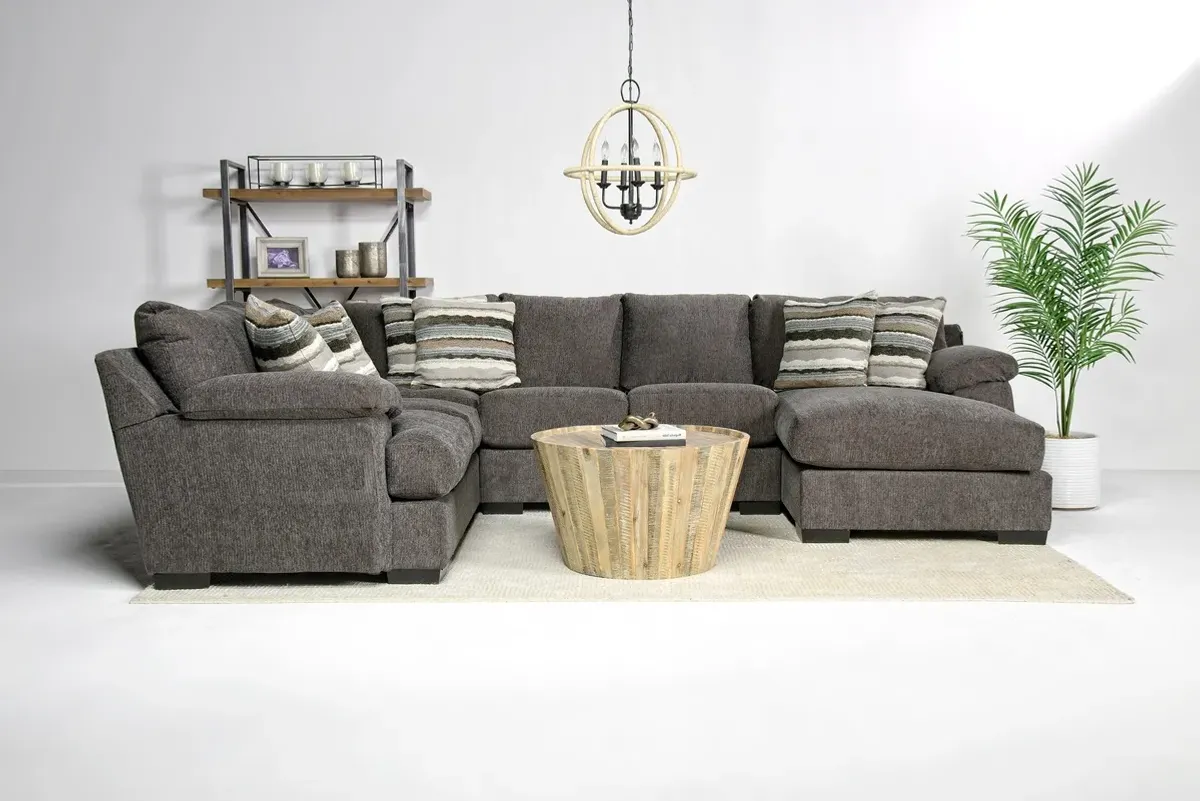 Bermuda Tux Loveseat Chaise Sectional, Right Facing - Custom Order