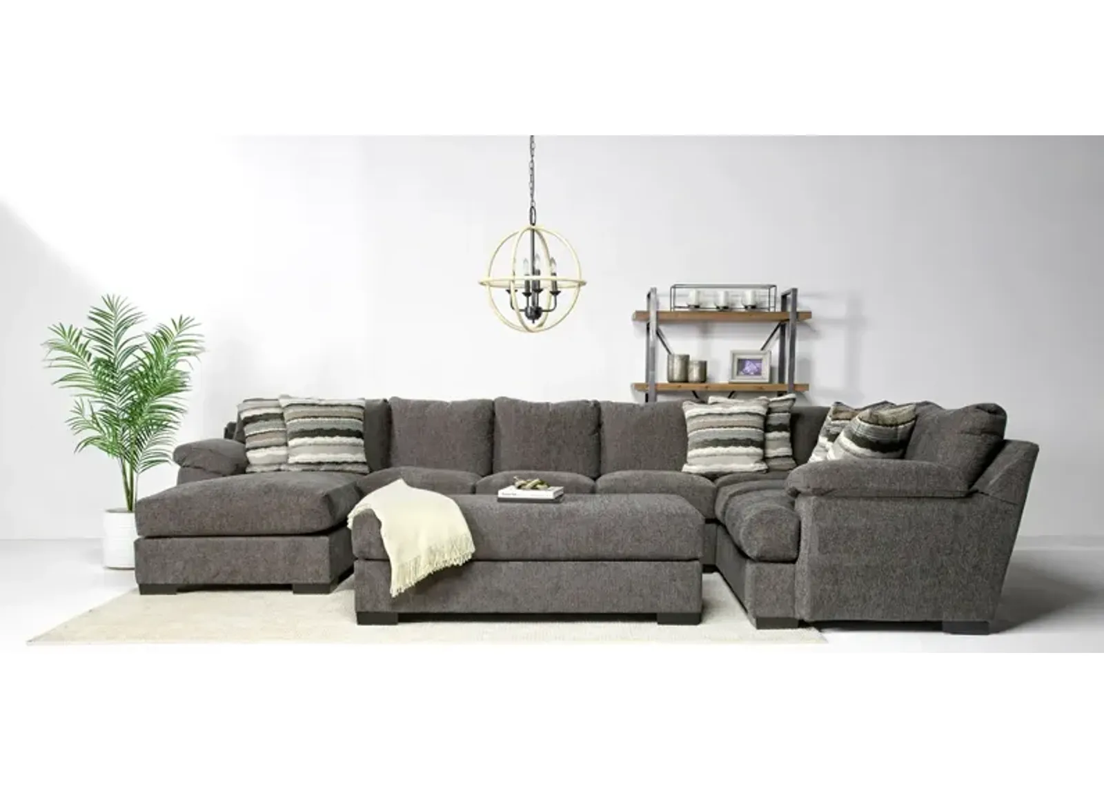 Bermuda Tux Sofa Chaise Sectional, Left Facing - Custom Order