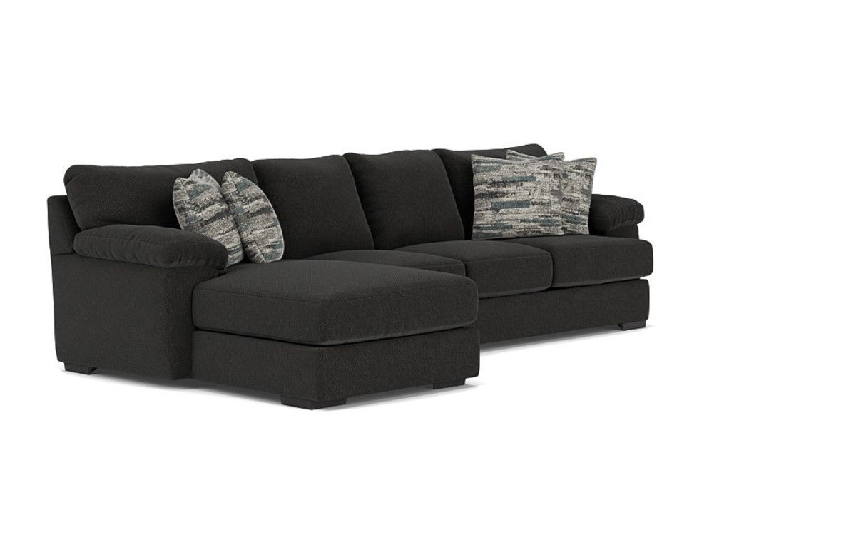 Bermuda Sofa Chaise in Cooper Sterling, Left Facing