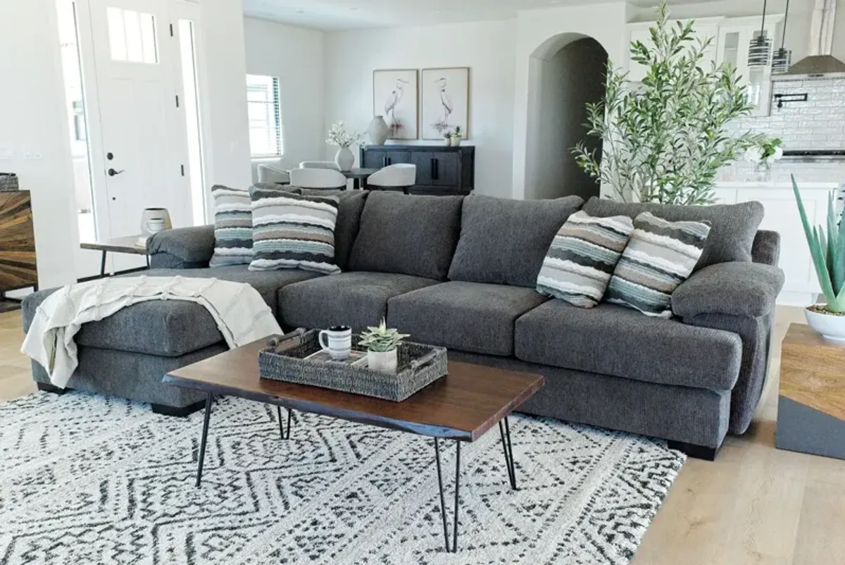 Bermuda XL Sofa Chaise in Victory Sterling, Left Facing, Down