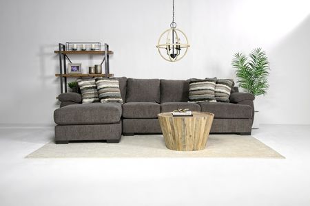 Bermuda Sofa Chaise in Victory Sterling, Left Facing, Down