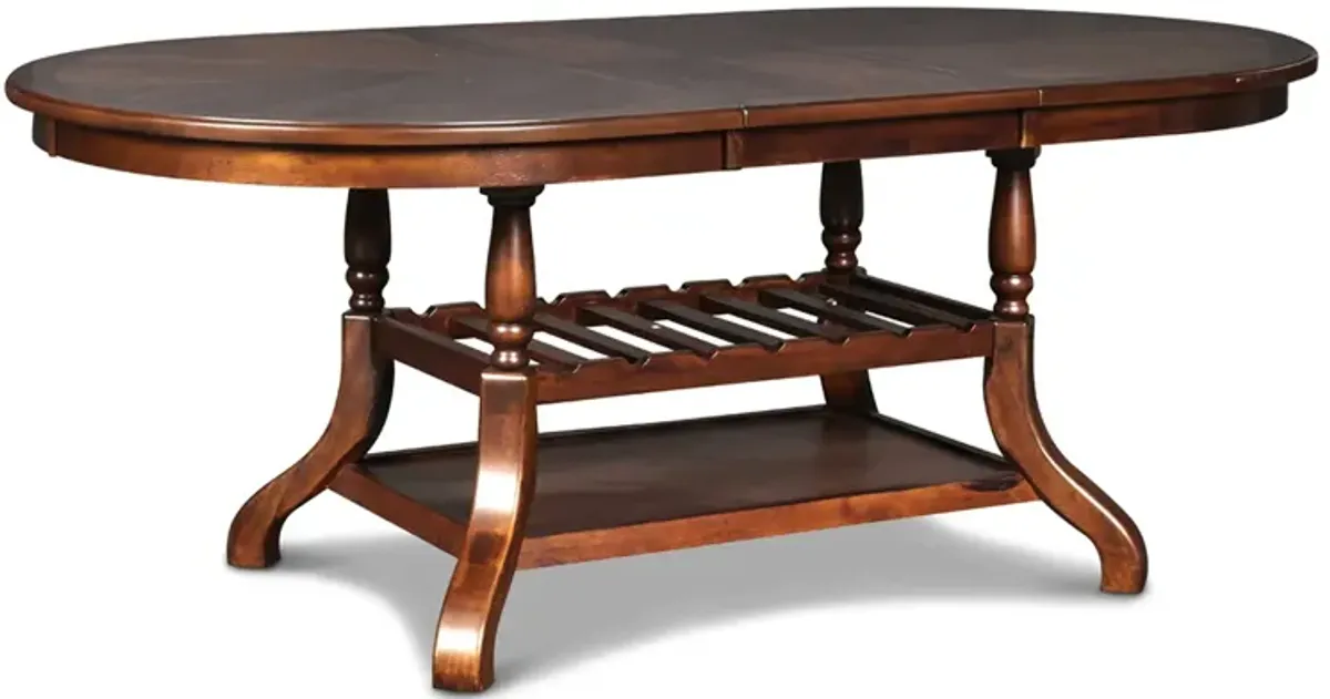 Bixby Oval Dining Table & 4 Chairs in Espresso