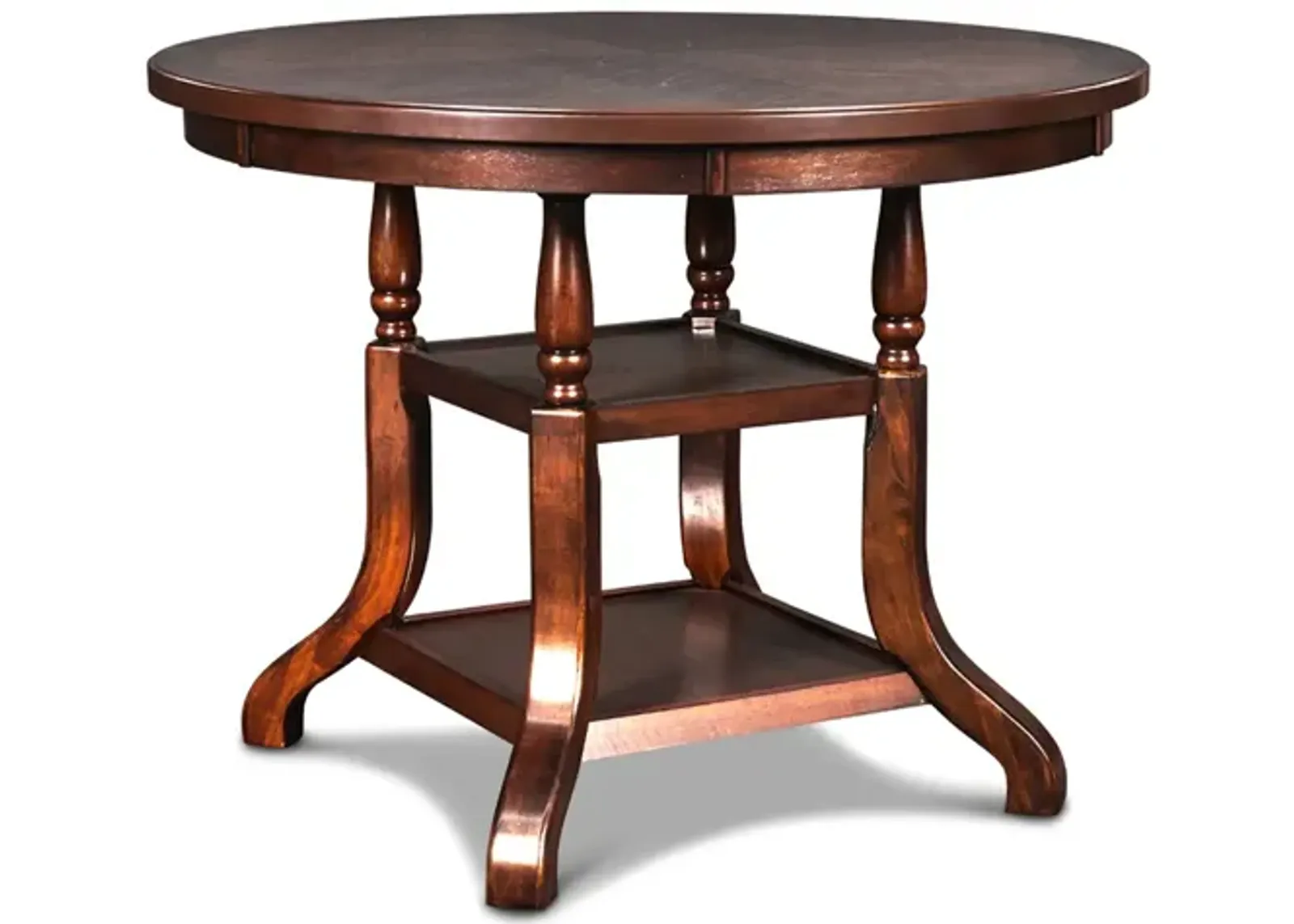 Bixby Round Counter Height Dining Table & 4 Stools in Espresso