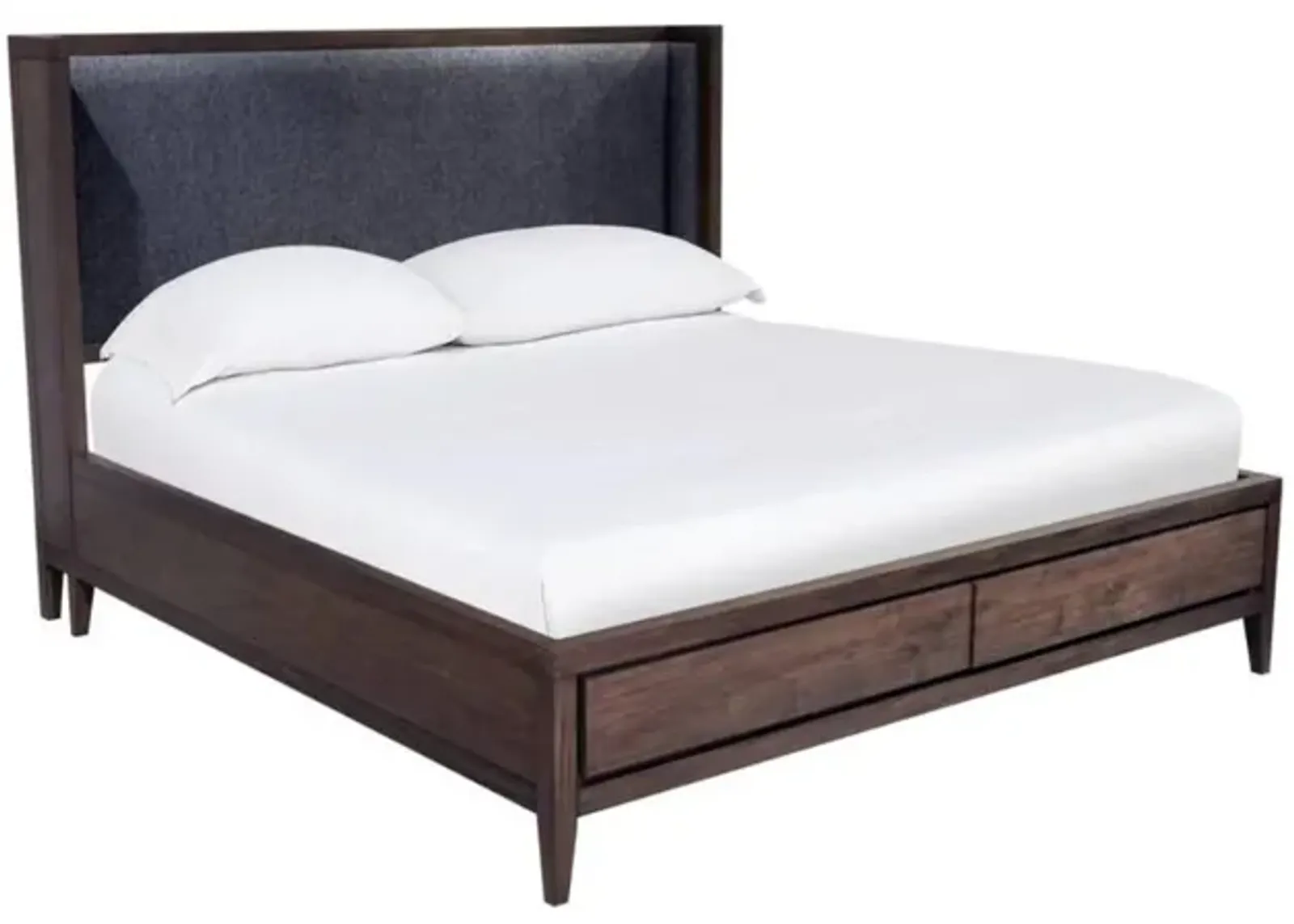 Boracay Panel Bed w/ Storage in Wild Oats Brown, Queen