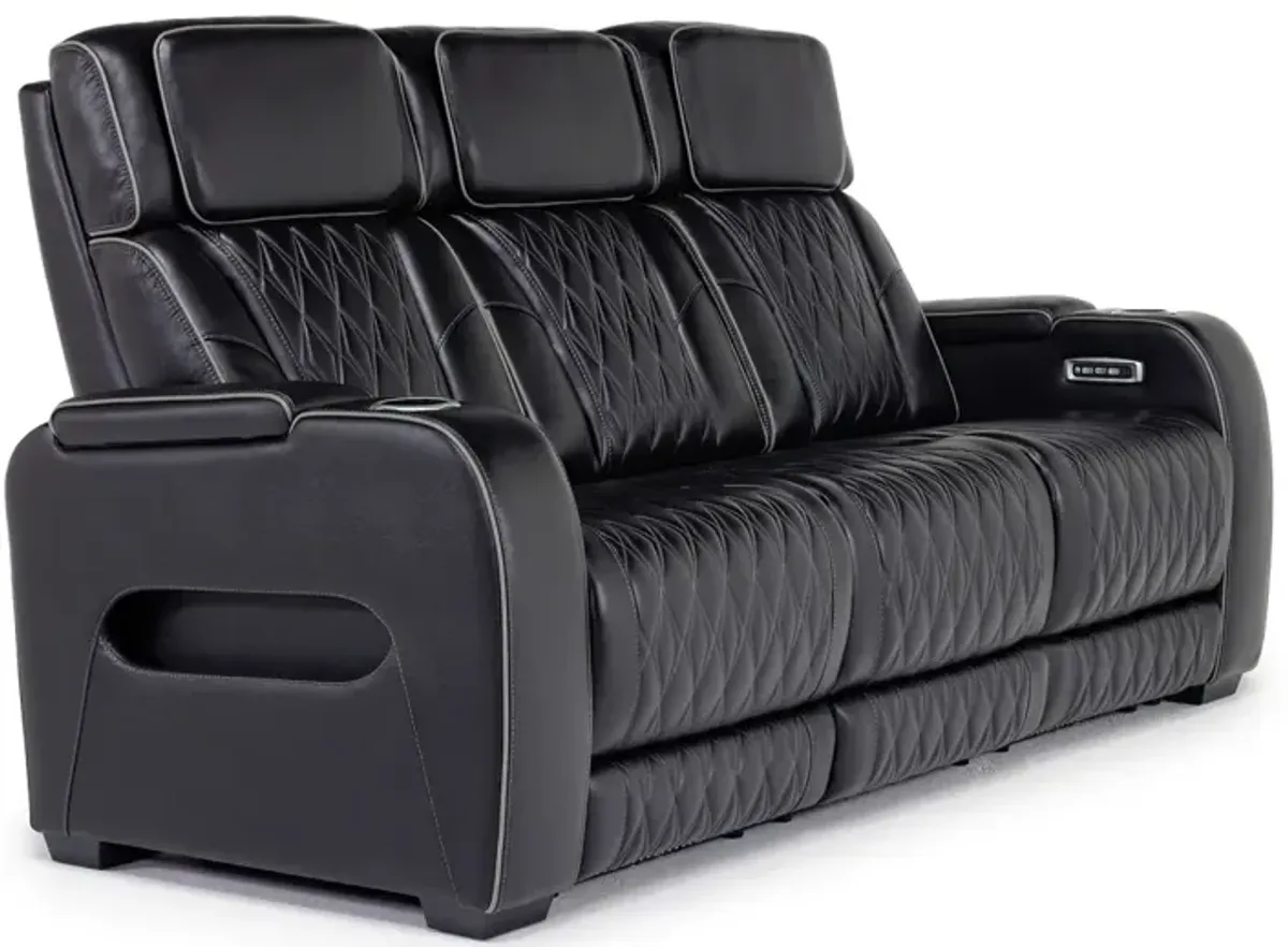 Boyington 2 Power Sofa & 2 Power Console Loveseat in Black