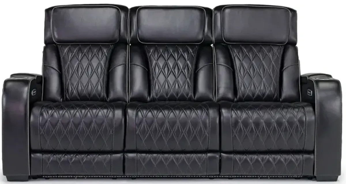 Boyington 2 Power Sofa & 2 Power Console Loveseat in Black