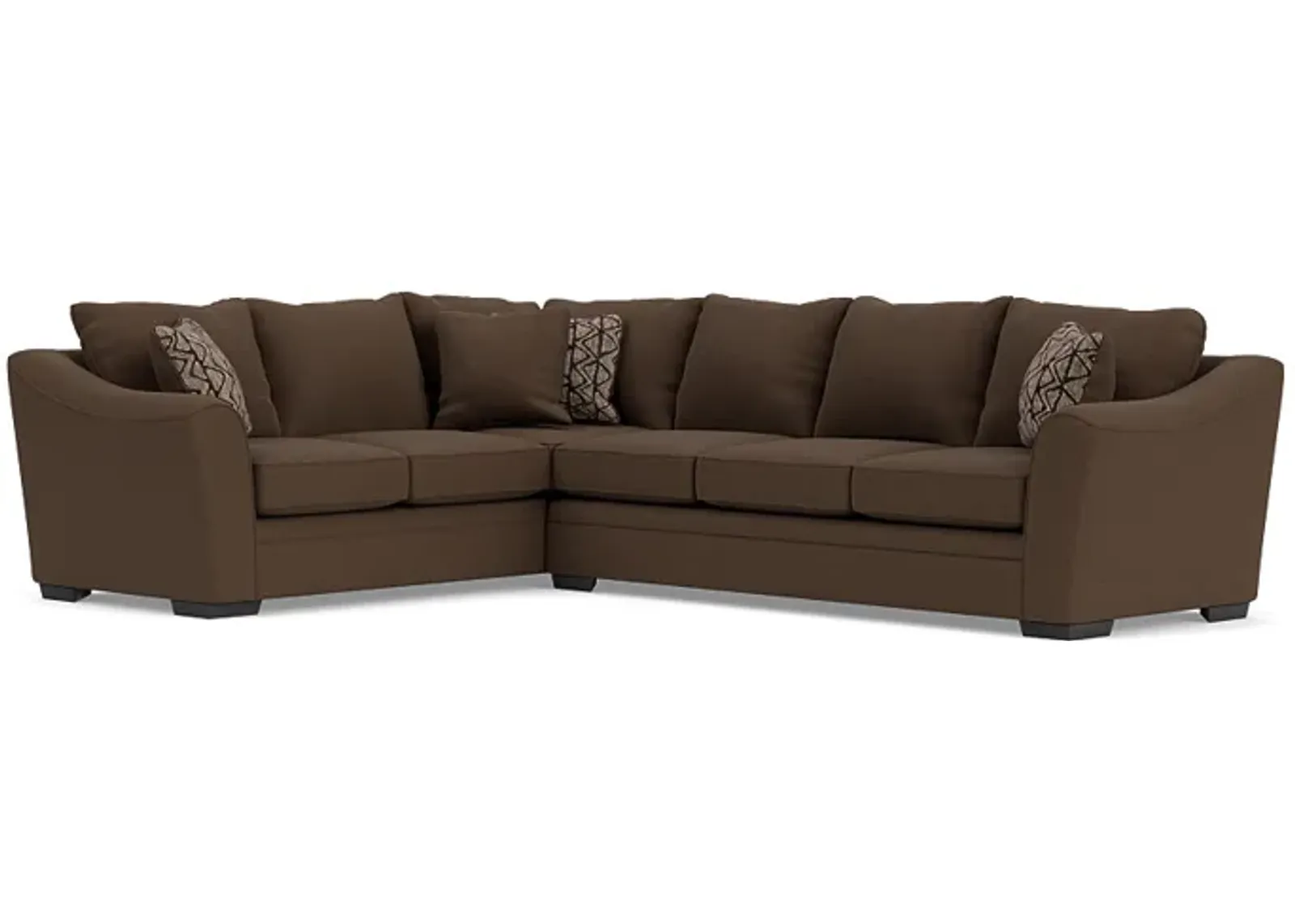 Brazil Tux Sofa Sectional, Right Facing, Gel - Custom Order