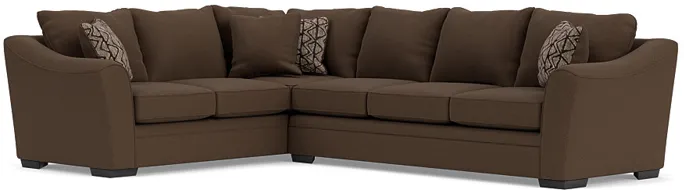 Brazil Tux Sofa Sectional, Right Facing, Gel - Custom Order