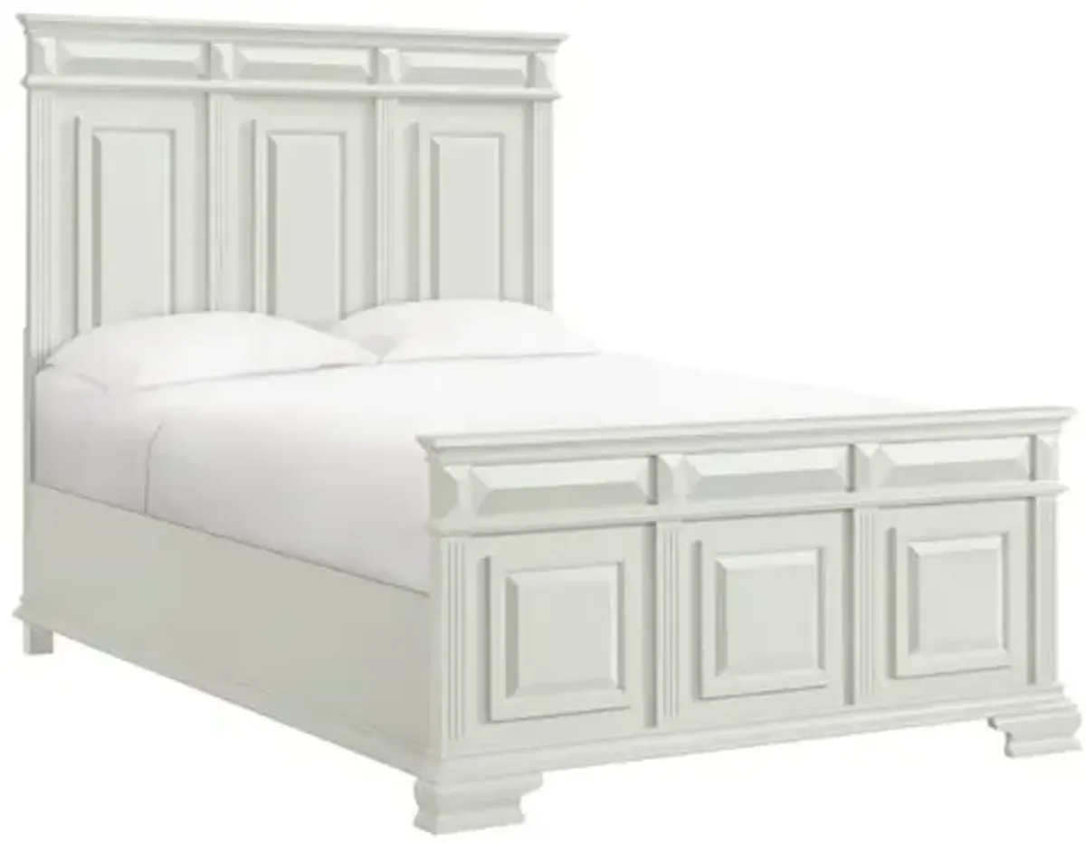 Bridgestone Panel Bed in Antique White, Queen